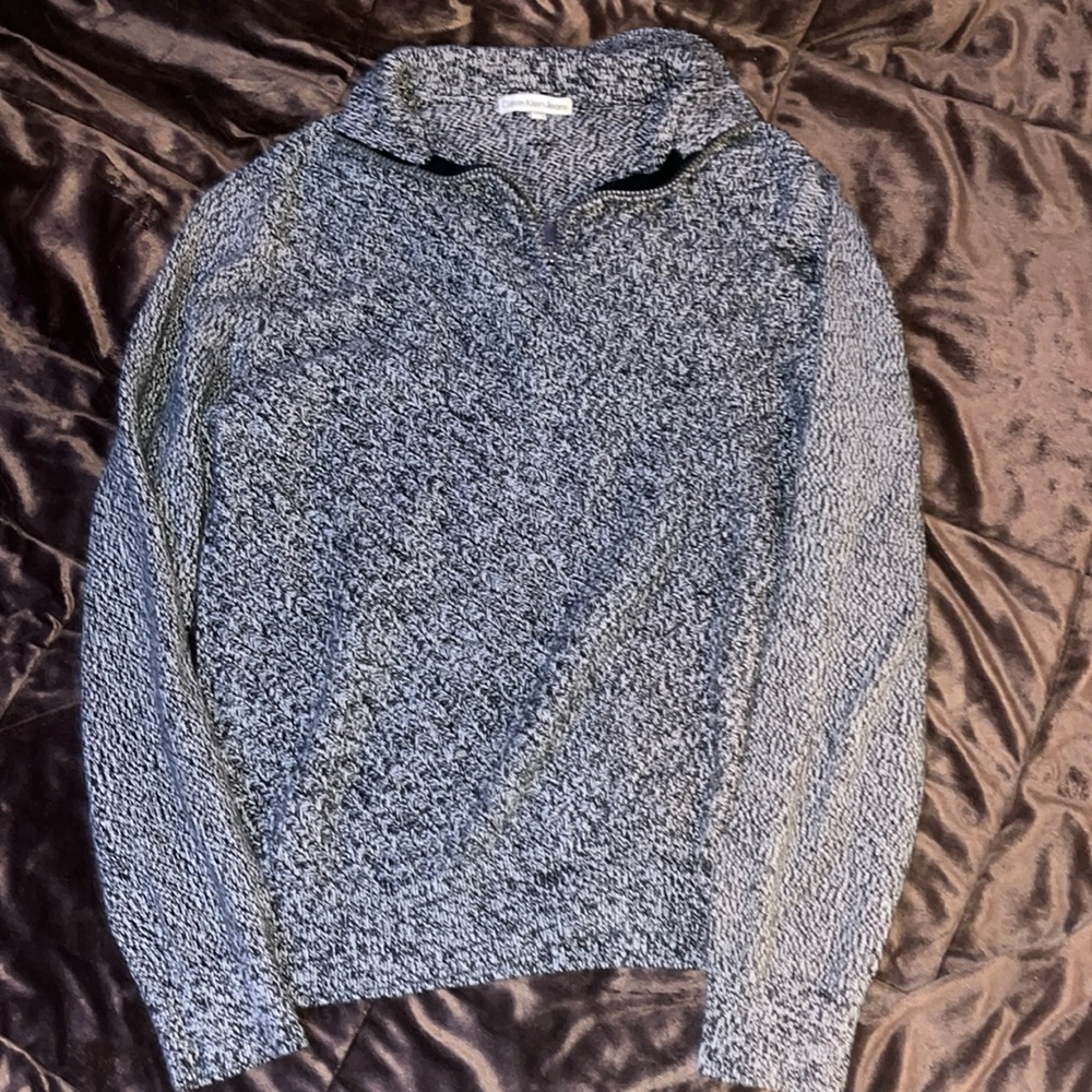 Calvin Klein gray quarter zip